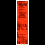Poster for 'Surveillance' performance at Western Front May 26, 1989